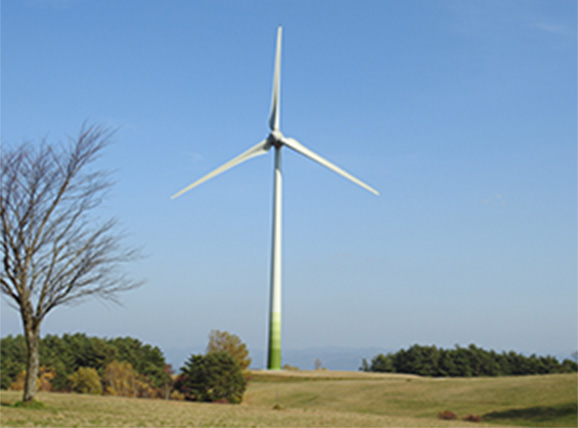 高森高原風力発電所（一戸町）　出典：岩手県企業局