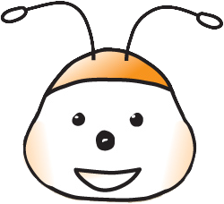 エコハッちゃんの顔アップ